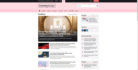 7 Journeys Featured in CosmeticsDesign Asia